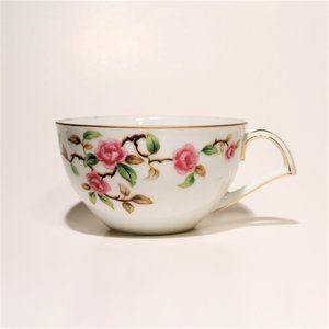 Vintage Kent Maytime China Tea Cup Set | White, Gold with Roses